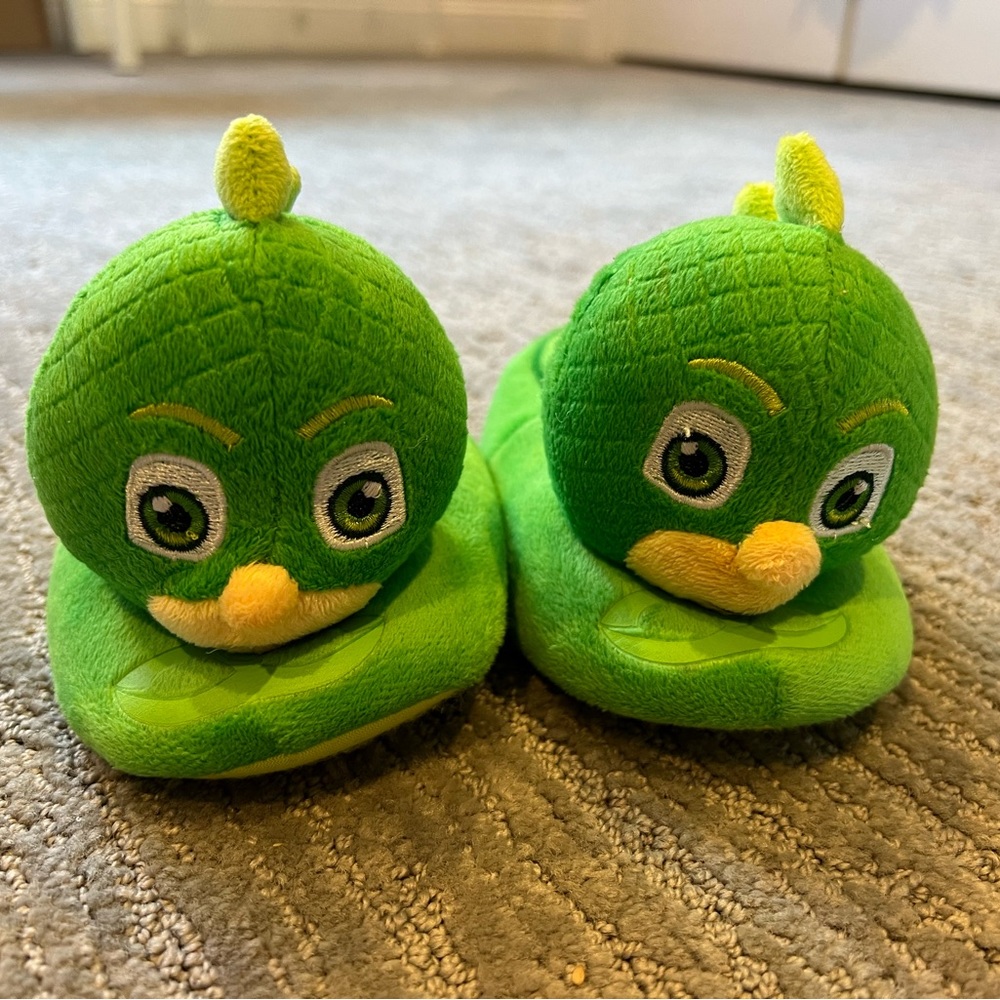 PJ Masks Toddler Boy Green Gekko Slippers Size 7-8
